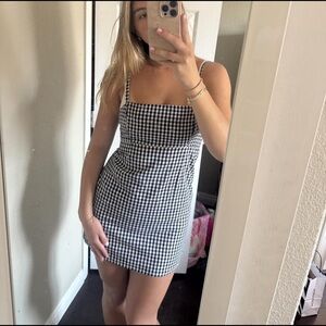 Silence + Noise Checkered Mini Dress